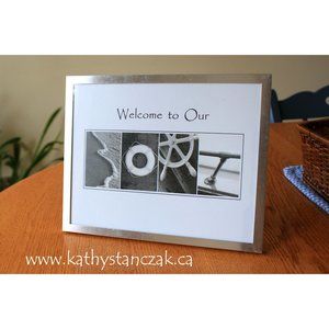 8x10 Welcome to Our Boat Alphabet Art photograph